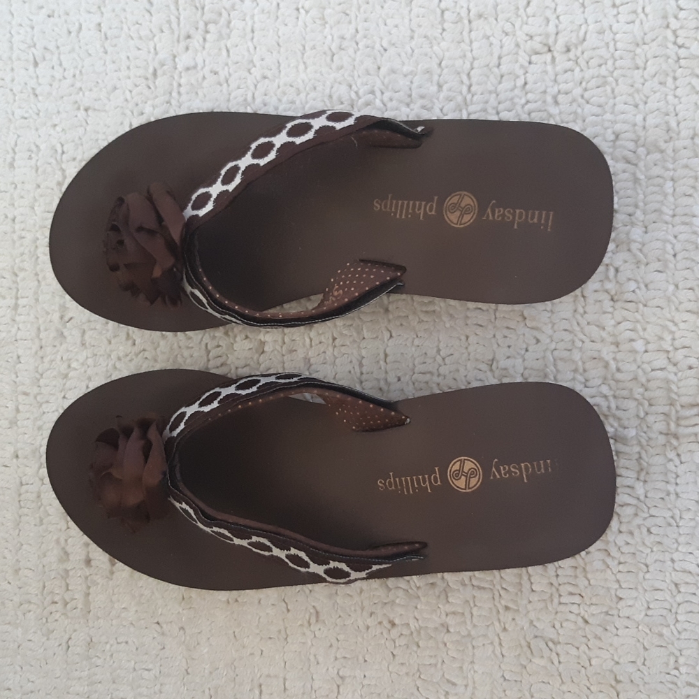 Lindsay Phillips wedge flip flops